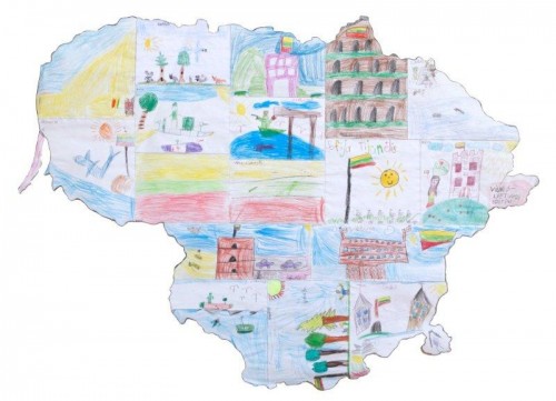 A_gr_GediminoLituanistine_mokykla_1klase_Lietuvos_zemelapis